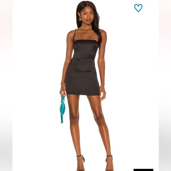 NWT superdown sienna strappy back mini dress Revolve Black Small - Picture 15 of 15